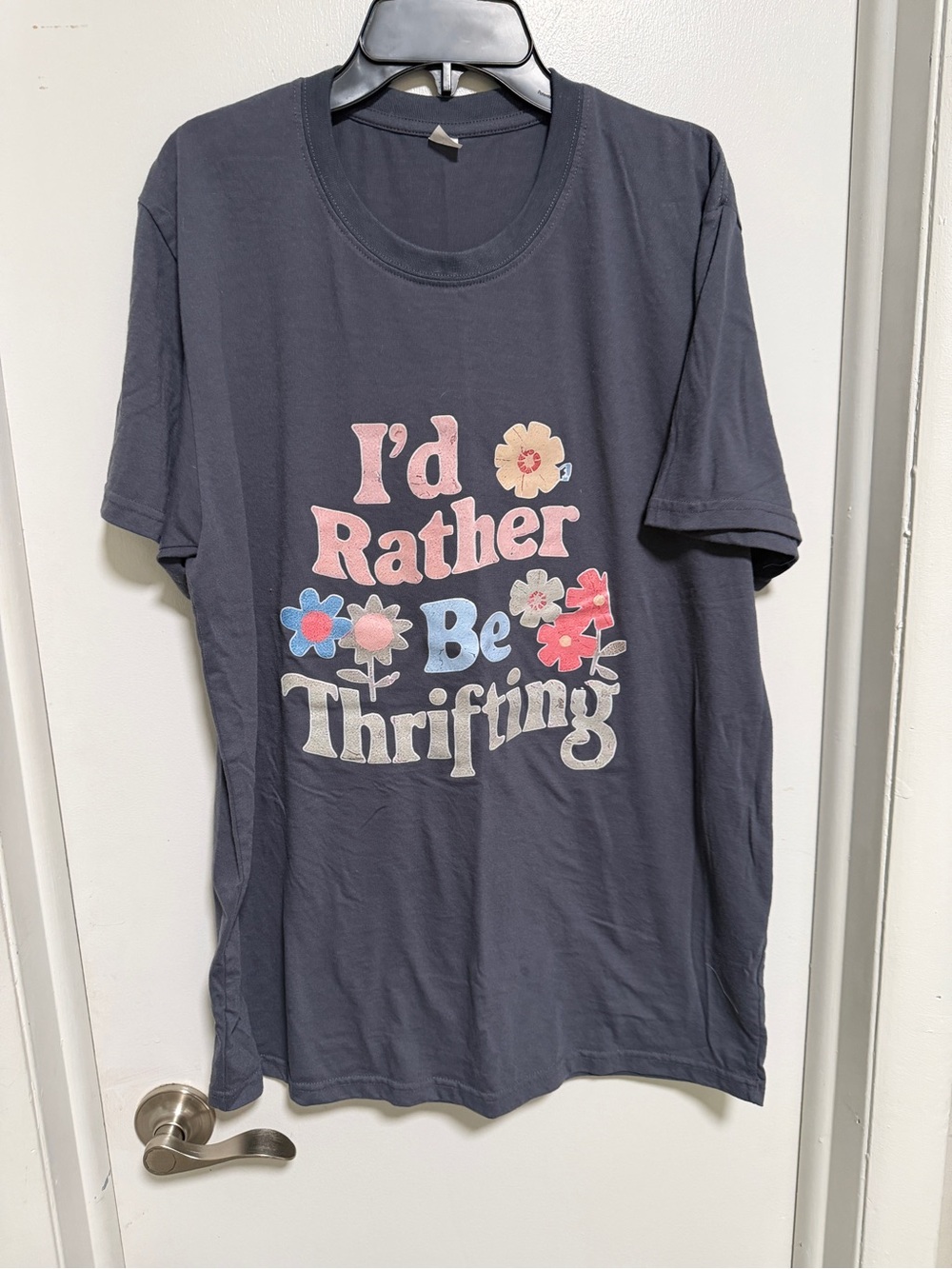 Navy 'I'd Rather Be Thrifting' Graphic Tee